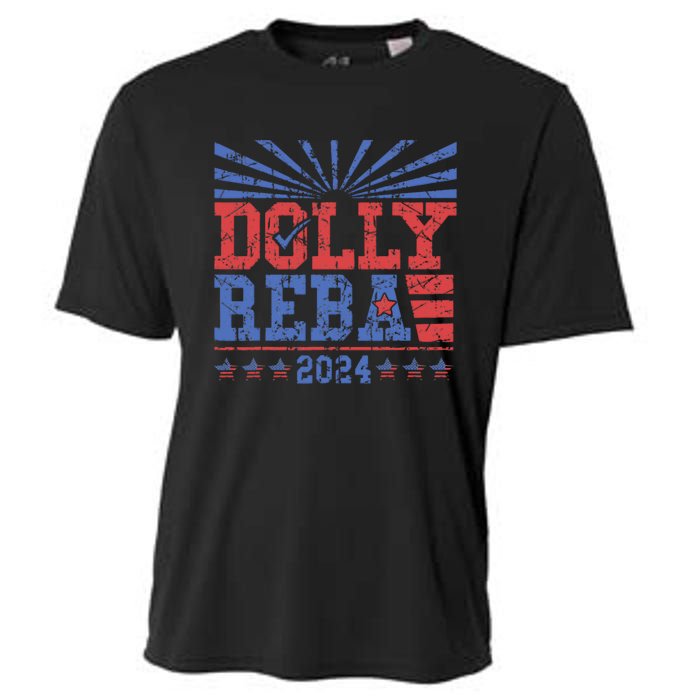 Vintage Dolly And Reba 2024 Make America Fancy Again Cooling Performance Crew T-Shirt