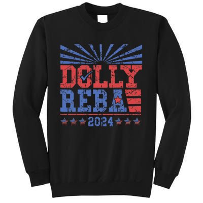 Vintage Dolly And Reba 2024 Make America Fancy Again Sweatshirt