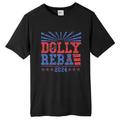 Vintage Dolly And Reba 2024 Make America Fancy Again Tall Fusion ChromaSoft Performance T-Shirt