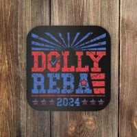 Vintage Dolly And Reba 2024 Make America Fancy Again Coaster