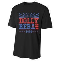 Vintage Dolly And Reba 2024 Make America Fancy Again Performance Sprint T-Shirt