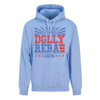 Vintage Dolly And Reba 2024 Make America Fancy Again Unisex Surf Hoodie