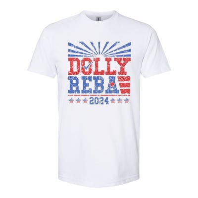 Vintage Dolly And Reba 2024 Make America Fancy Again Softstyle CVC T-Shirt