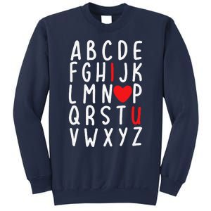 Valentine's Day ABC I Love You Heart Teacher Gifts Sweatshirt