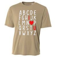 Valentine's Day ABC I Love You Heart Teacher Gifts Cooling Performance Crew T-Shirt