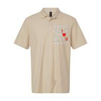 Valentine's Day ABC I Love You Heart Teacher Gifts Softstyle Adult Sport Polo