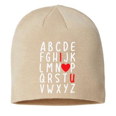 Valentine's Day ABC I Love You Heart Teacher Gifts Sustainable Beanie