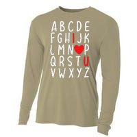 Valentine's Day ABC I Love You Heart Teacher Gifts Cooling Performance Long Sleeve Crew