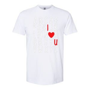 Valentine's Day ABC I Love You Heart Teacher Gifts Softstyle CVC T-Shirt