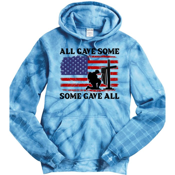 Veterans Day All Gave Some Some Gave All Memorial Day Tie Dye Hoodie