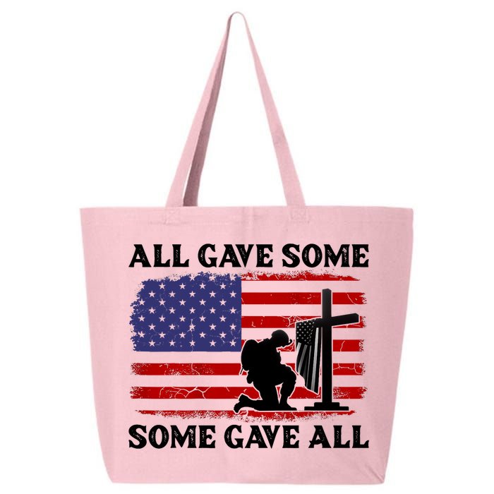 Veterans Day All Gave Some Some Gave All Memorial Day 25L Jumbo Tote