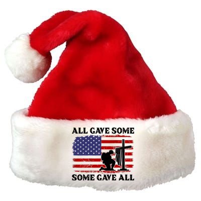 Veterans Day All Gave Some Some Gave All Memorial Day Premium Christmas Santa Hat