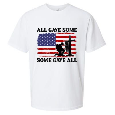 Veterans Day All Gave Some Some Gave All Memorial Day Sueded Cloud Jersey T-Shirt