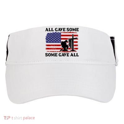 Veterans Day All Gave Some Some Gave All Memorial Day Adult Drive Performance Visor