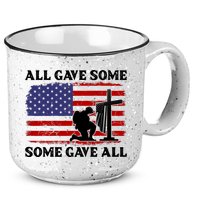 Veterans Day All Gave Some Some Gave All Memorial Day 15oz Campfire Ceramic Mug