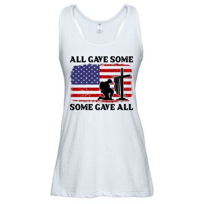 Veterans Day All Gave Some Some Gave All Memorial Day Ladies Essential Flowy Tank