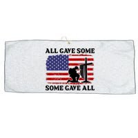 Veterans Day All Gave Some Some Gave All Memorial Day Large Microfiber Waffle Golf Towel