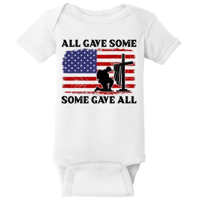 Veterans Day All Gave Some Some Gave All Memorial Day Baby Bodysuit