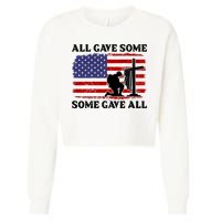 Veterans Day All Gave Some Some Gave All Memorial Day Cropped Pullover Crew