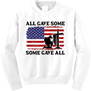 Veterans Day All Gave Some Some Gave All Memorial Day Kids Sweatshirt