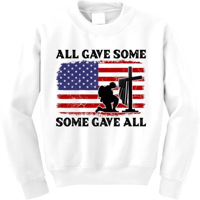 Veterans Day All Gave Some Some Gave All Memorial Day Kids Sweatshirt