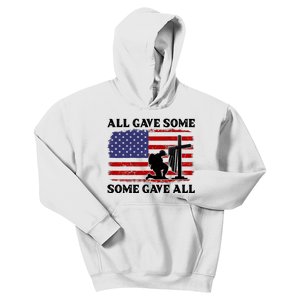 Veterans Day All Gave Some Some Gave All Memorial Day Kids Hoodie