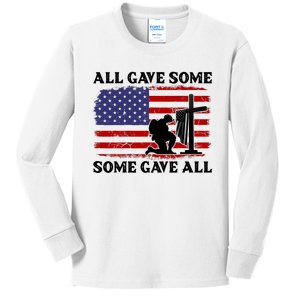 Veterans Day All Gave Some Some Gave All Memorial Day Kids Long Sleeve Shirt