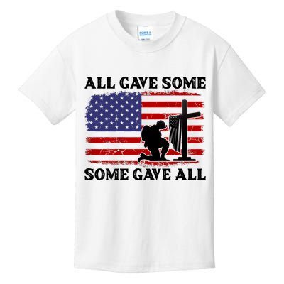 Veterans Day All Gave Some Some Gave All Memorial Day Kids T-Shirt