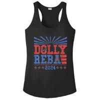 Vintage Dolly And Reba 2024 Make America Fancy Again Ladies PosiCharge Competitor Racerback Tank