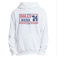 Vintage Dolly And Reba 2024 Make America Fancy Again America Style Urban Pullover Hoodie