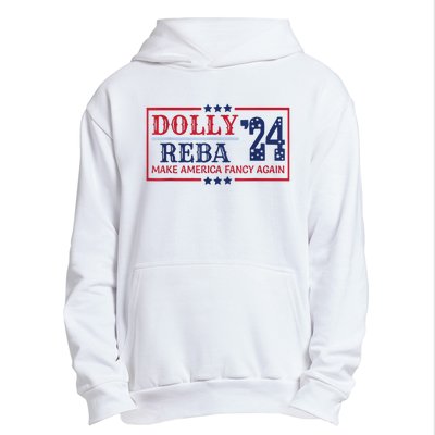 Vintage Dolly And Reba 2024 Make America Fancy Again America Style Urban Pullover Hoodie