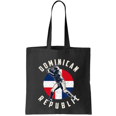 Vintage Dominican Baseball Batter Dominican Republic Flag Bag