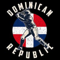 Vintage Dominican Baseball Batter Dominican Republic Flag Womens Tank Top