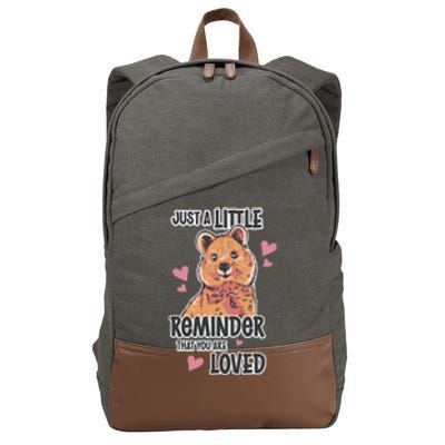 Valentines Day Bear Lovely Heart Relationship Roce Love Funny Gift Cotton Canvas Backpack