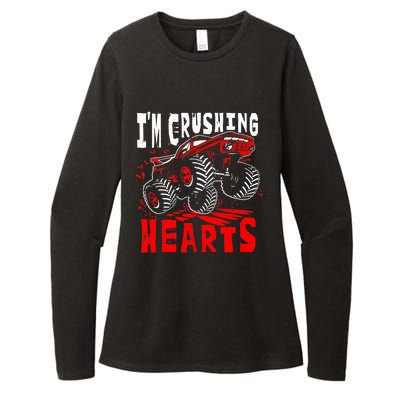 Valentines Day Big Truck Off Road Racing Womens CVC Long Sleeve Shirt