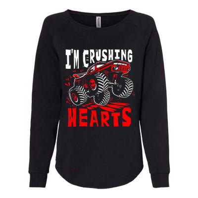 Valentines Day Big Truck Off Road Racing Womens California Wash Sweatshirt