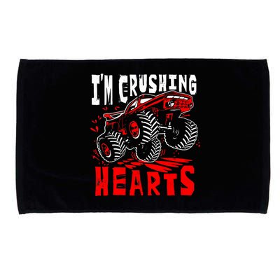 Valentines Day Big Truck Off Road Racing Microfiber Hand Towel