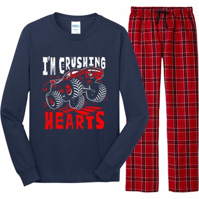 Valentines Day Big Truck Off Road Racing Long Sleeve Pajama Set