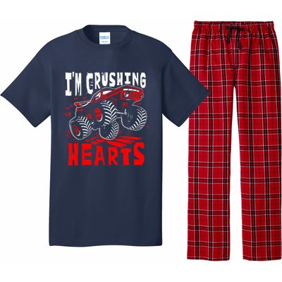 Valentines Day Big Truck Off Road Racing Pajama Set