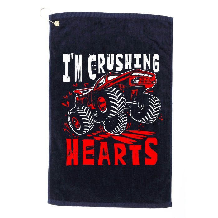 Valentines Day Big Truck Off Road Racing Platinum Collection Golf Towel