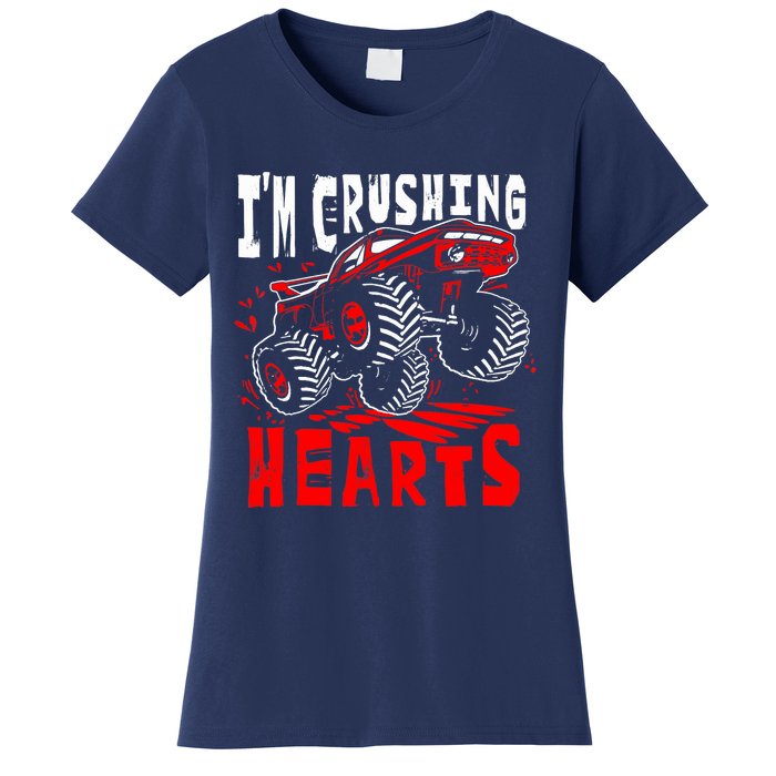 Valentines Day Big Truck Off Road Racing Women's T-Shirt