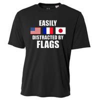 Vexillology Distracted By Flags Cooling Performance Crew T-Shirt