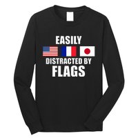 Vexillology Distracted By Flags Long Sleeve Shirt