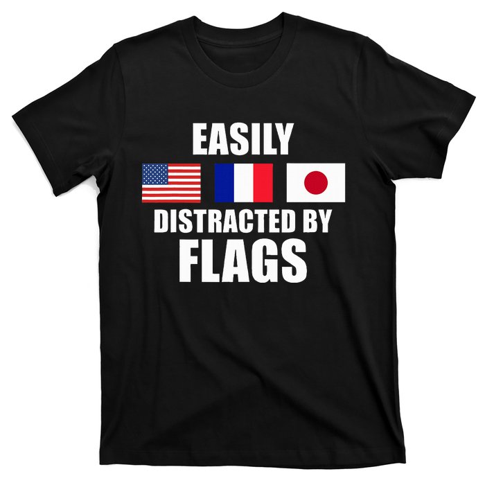 Vexillology Distracted By Flags T-Shirt