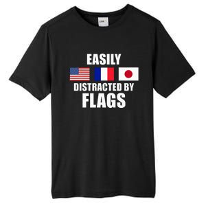 Vexillology Distracted By Flags Tall Fusion ChromaSoft Performance T-Shirt