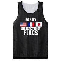 Vexillology Distracted By Flags Mesh Reversible Basketball Jersey Tank