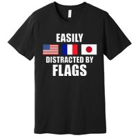 Vexillology Distracted By Flags Premium T-Shirt