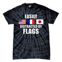 Vexillology Distracted By Flags Tie-Dye T-Shirt