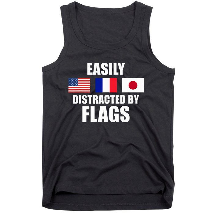 Vexillology Distracted By Flags Tank Top