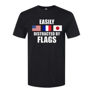 Vexillology Distracted By Flags Softstyle CVC T-Shirt